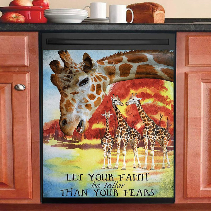 Giraffe Water Color NI2302123YC Decor Kitchen Dishwasher Cover