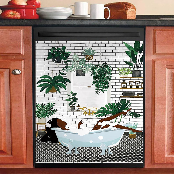 Green Relaxing Bathroom NI0211043KL Decor Kitchen Dishwasher Cover