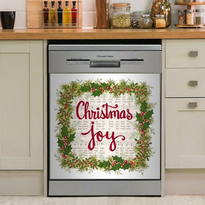 Christmas Joy Holiday Wreath NI1310011KL Decor Kitchen Dishwasher Cover