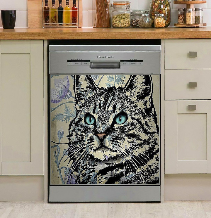 Cat Art NI06100181DD Decor Kitchen Dishwasher Cover