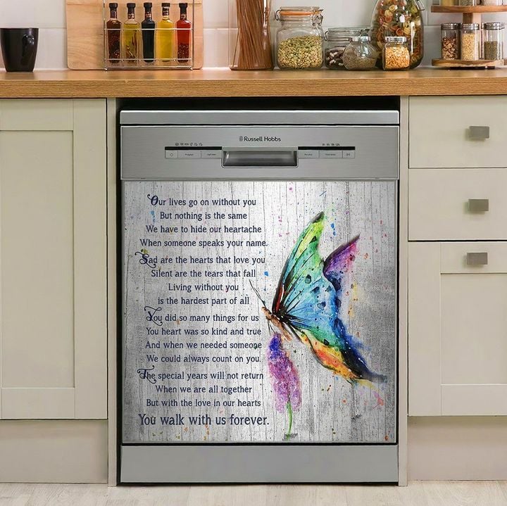Butterfly You Walk With Us Forever NI0510149KL Decor Kitchen Dishwasher Cover