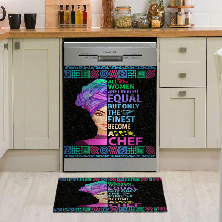 Women Chef AM0510075CL Decor Kitchen Dishwasher Cover
