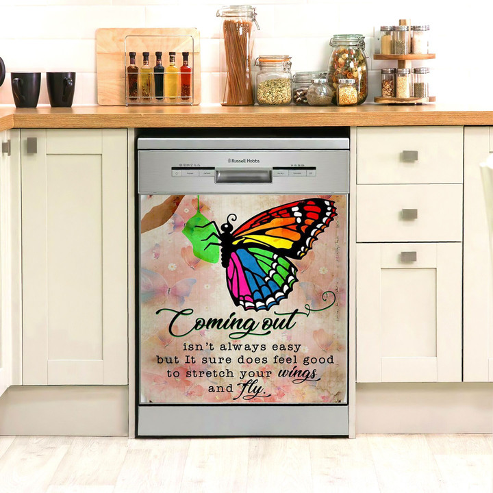 Lgbt Coming Out Butterfly AM0610212CL Decor Kitchen Dishwasher Cover