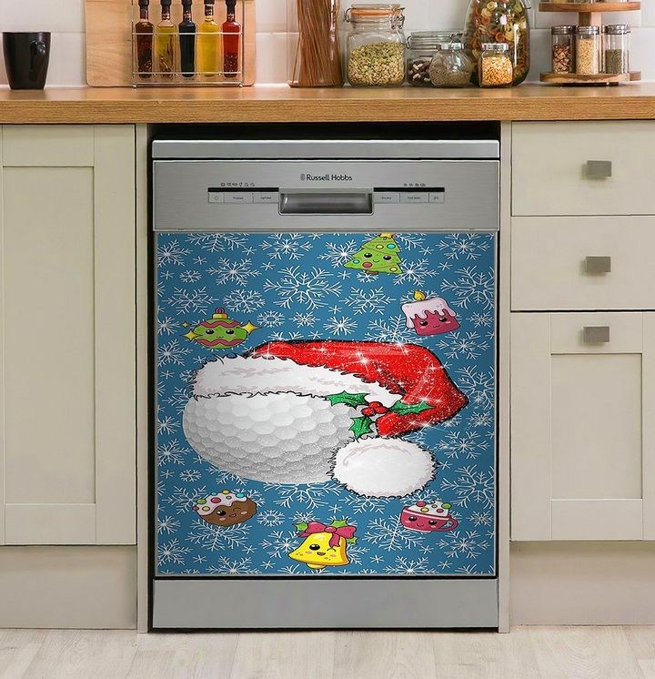 Golf Christmas NI0810033DD Decor Kitchen Dishwasher Cover