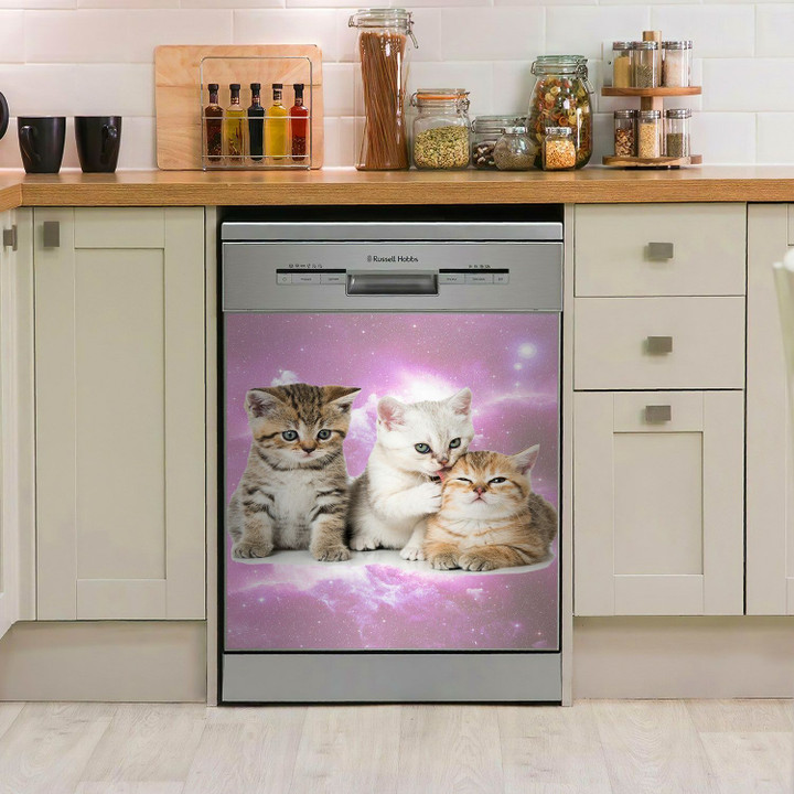 Three Kitten Cute NI0110015NT Decor Kitchen Dishwasher Cover
