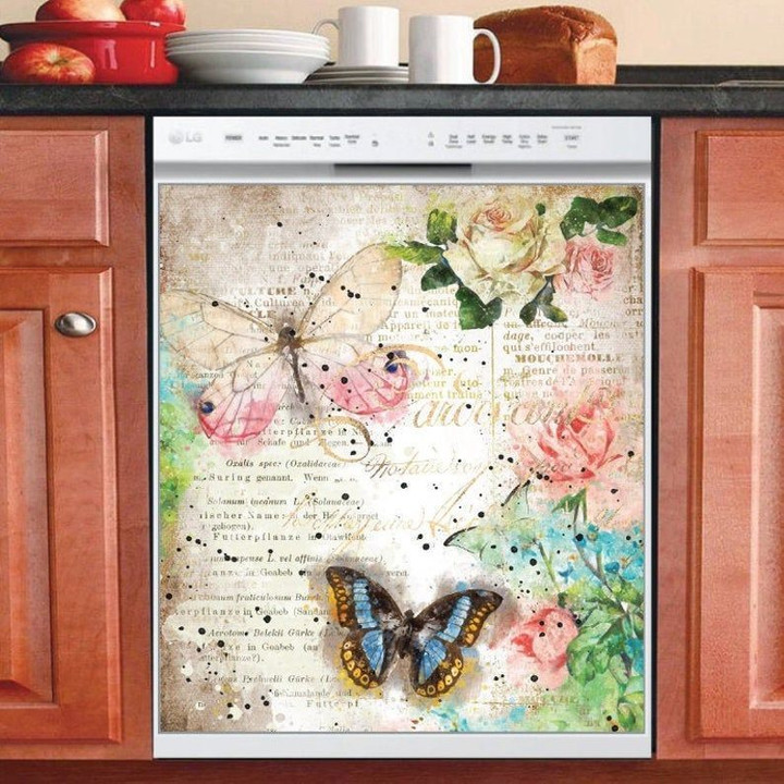 Butterflies TH2410016CL Decor Kitchen Dishwasher Cover