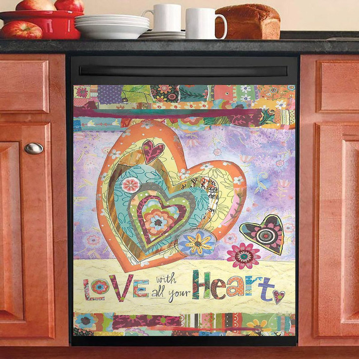 Love With All Your Heart NI2601169YC Decor Kitchen Dishwasher Cover