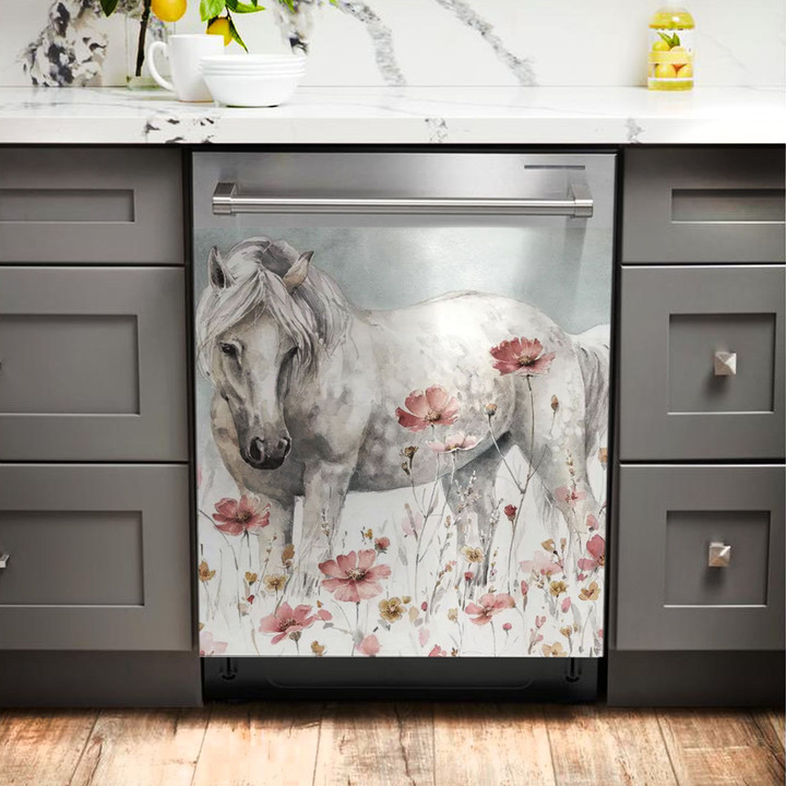Horse TH2110083CL Decor Kitchen Dishwasher Cover