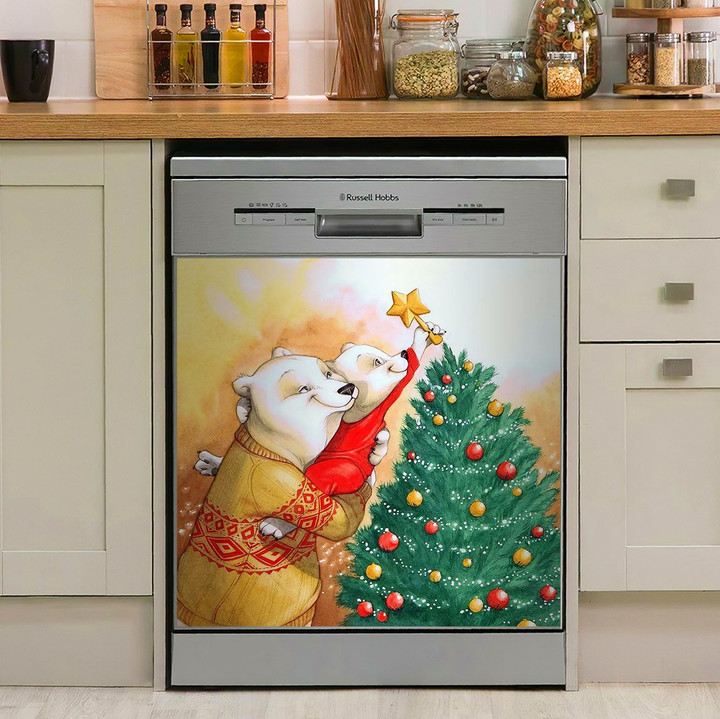 Bear Mom Christmas NI2910005KL Decor Kitchen Dishwasher Cover
