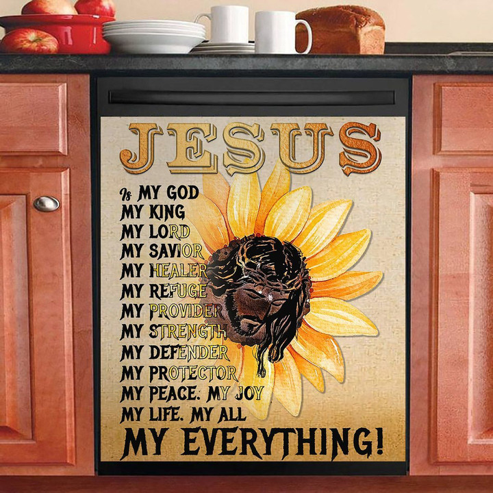 Jesus My Everything NI2002071YC Decor Kitchen Dishwasher Cover