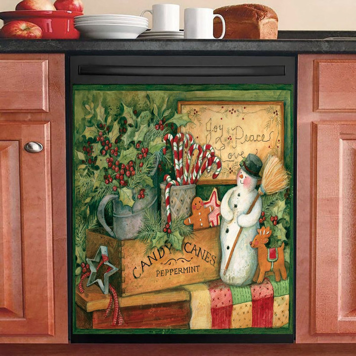 Joy Peace Love NI1611008HY Decor Kitchen Dishwasher Cover