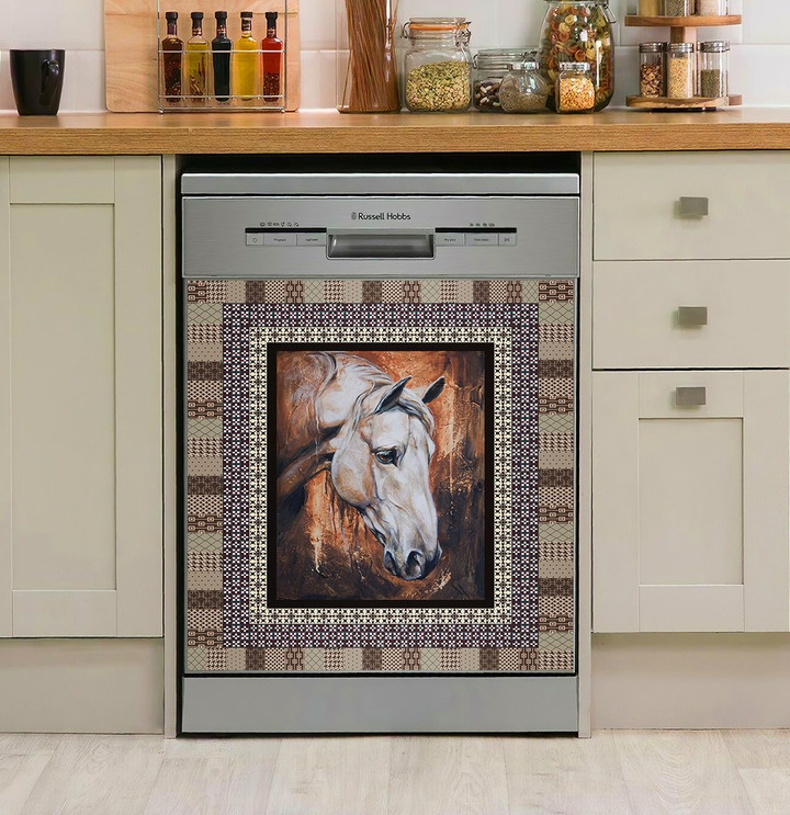 Horse Pattern NI0210029HY Decor Kitchen Dishwasher Cover