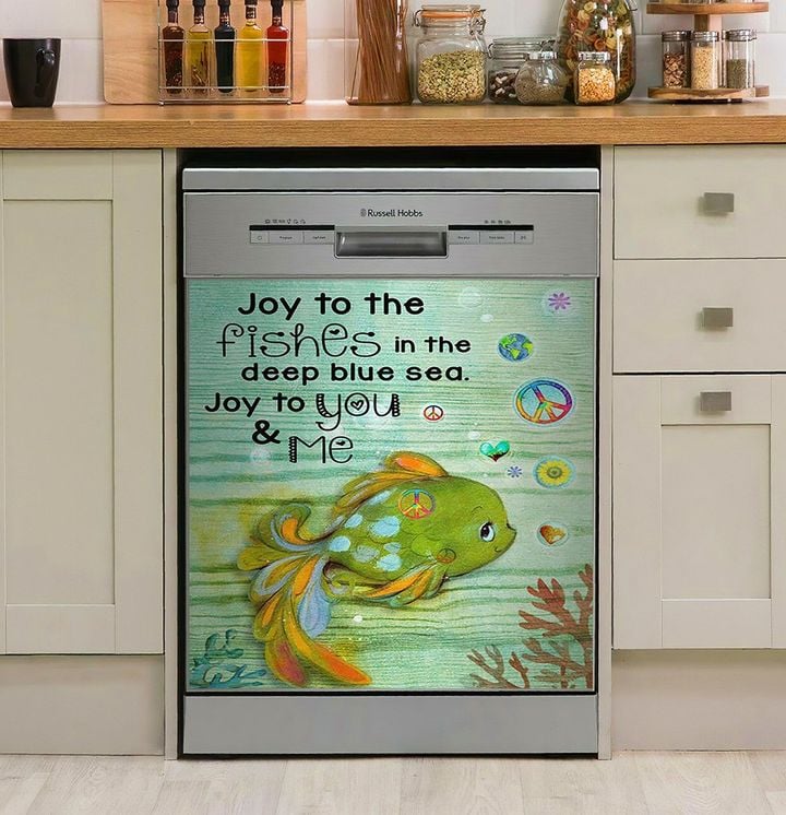 Hippie Joy To The Fishes NI0912180DD Decor Kitchen Dishwasher Cover