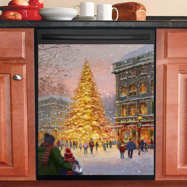 Warm Christmas Atmosphere NI0112123KL Decor Kitchen Dishwasher Cover