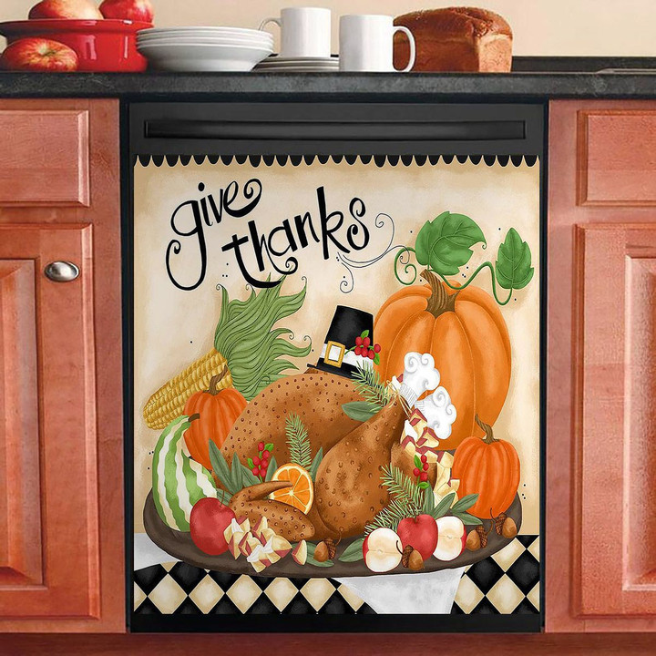 Give Thanks NI1201098NT Decor Kitchen Dishwasher Cover