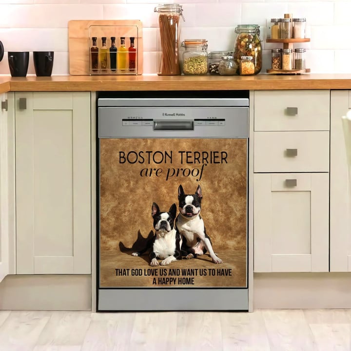 Boston Terrier A Proof TH1011024CL Decor Kitchen Dishwasher Cover