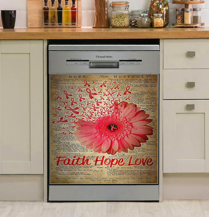 Breast Faith Hope Love NI0912319DD Decor Kitchen Dishwasher Cover