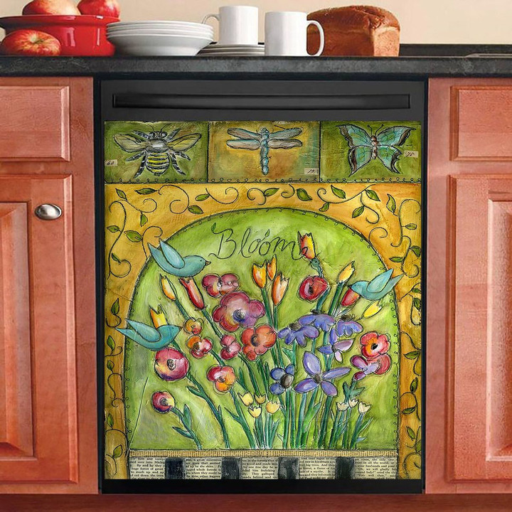 Bloom Flower And Bird NI2901019YC Decor Kitchen Dishwasher Cover