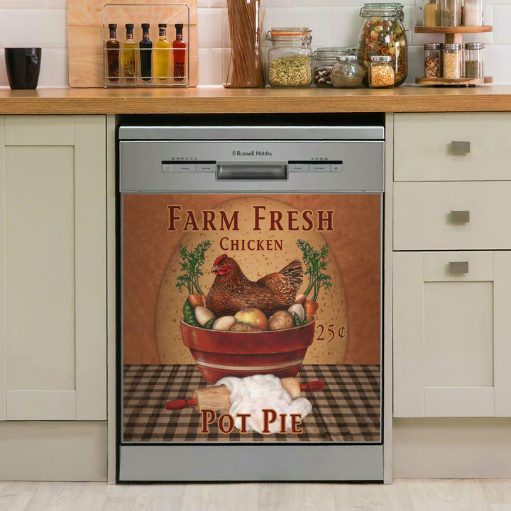 Farm Chicken Pot Pie TH2910507CL Decor Kitchen Dishwasher Cover