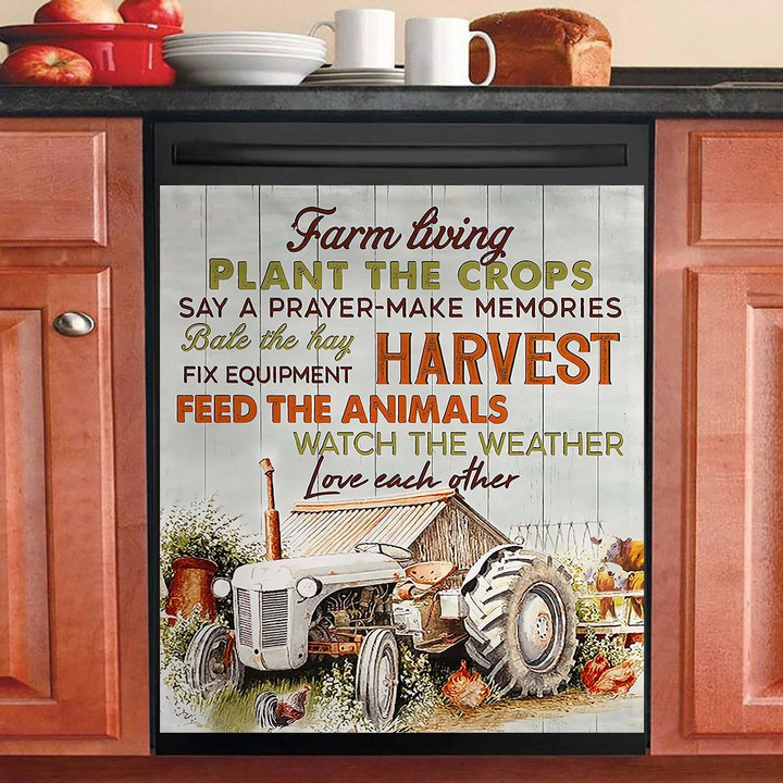Farm Living Plant The Crops NI2610026KL Decor Kitchen Dishwasher Cover