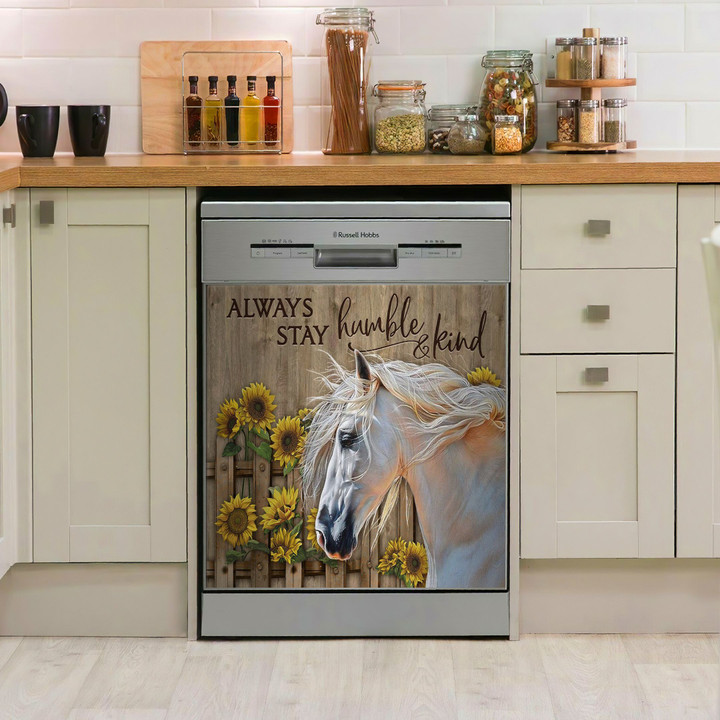 Horse AM0610833CL Decor Kitchen Dishwasher Cover