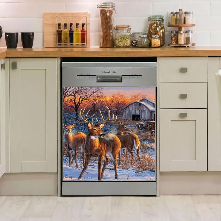 Deer Hunting TH2710528CL Decor Kitchen Dishwasher Cover