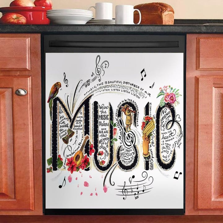 Beauty Of Music NI0711012KL Decor Kitchen Dishwasher Cover