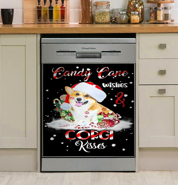 Corgi Wishes And Kisses Gift For Corgi Lover NI0912281DD Decor Kitchen Dishwasher Cover
