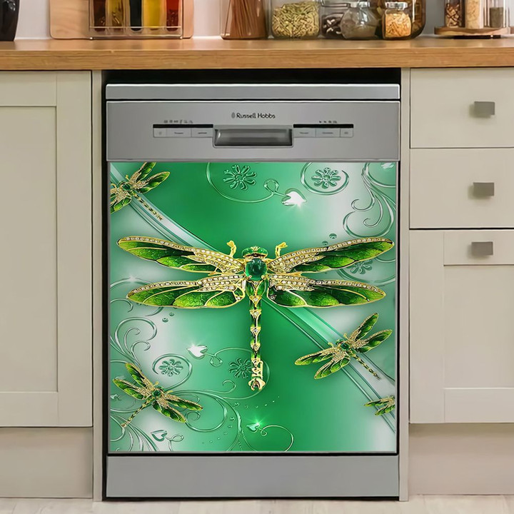 Dragonfly Green TH1111102CL Decor Kitchen Dishwasher Cover