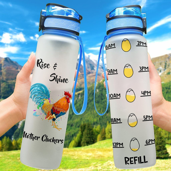 Personalized Rise And Shine YQ1203663CL Water Tracker Bottle