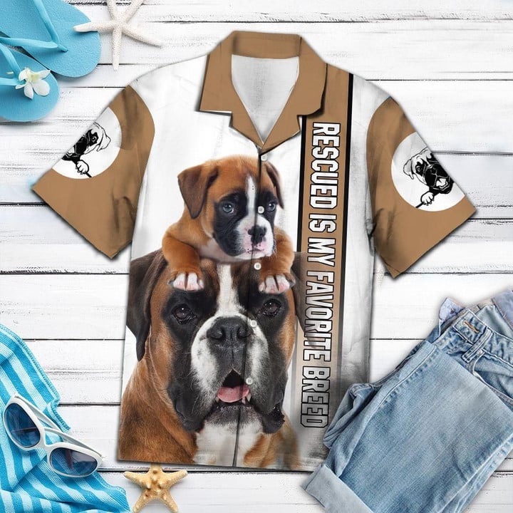 Boxer Is My Favorite Breed YQ1203151CL Button Up Shirt