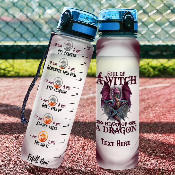 Personalized Be A Dragon YW1103663CL Water Tracker Bottle