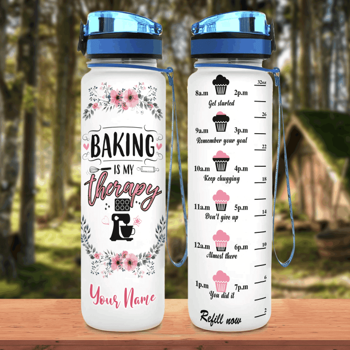 Personalized Baking Therapy YW1103606CL Water Tracker Bottle