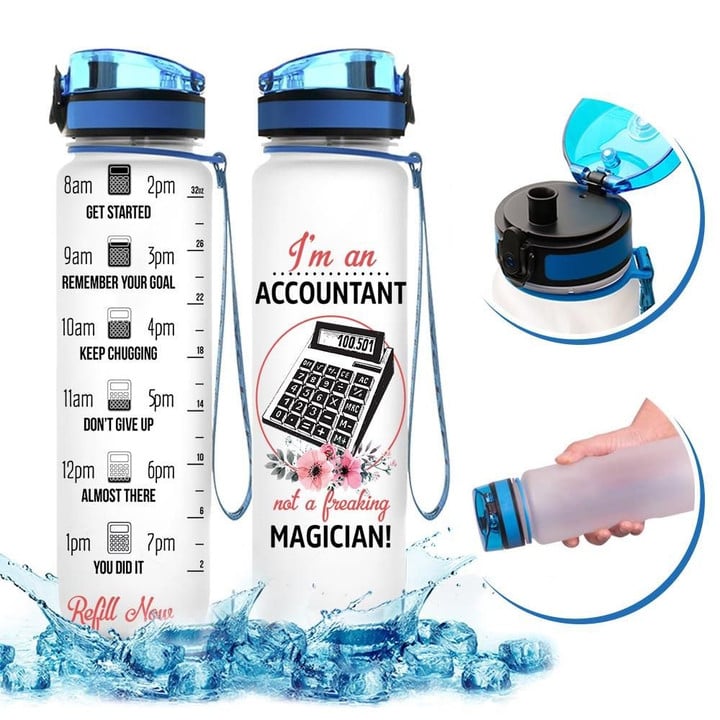 Personalized Accountant YW1103554CL Water Tracker Bottle