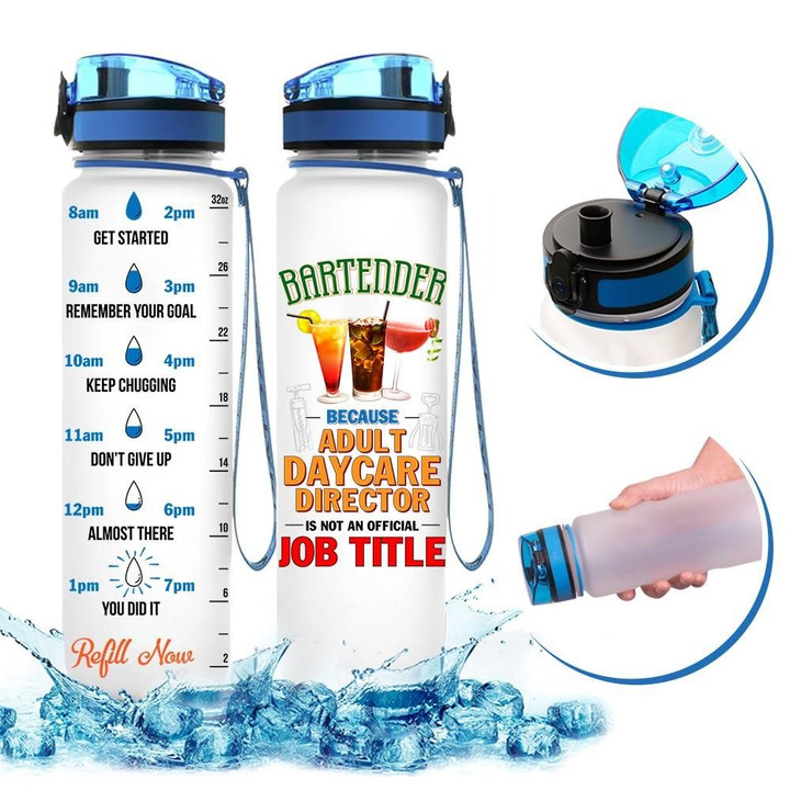 Personalized Bartender YW1103626CL Water Tracker Bottle