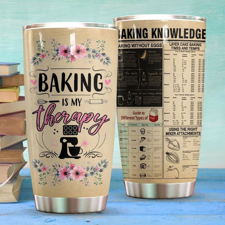 Personalized  Baking Is My Therapy XL1203407CL Tumbler