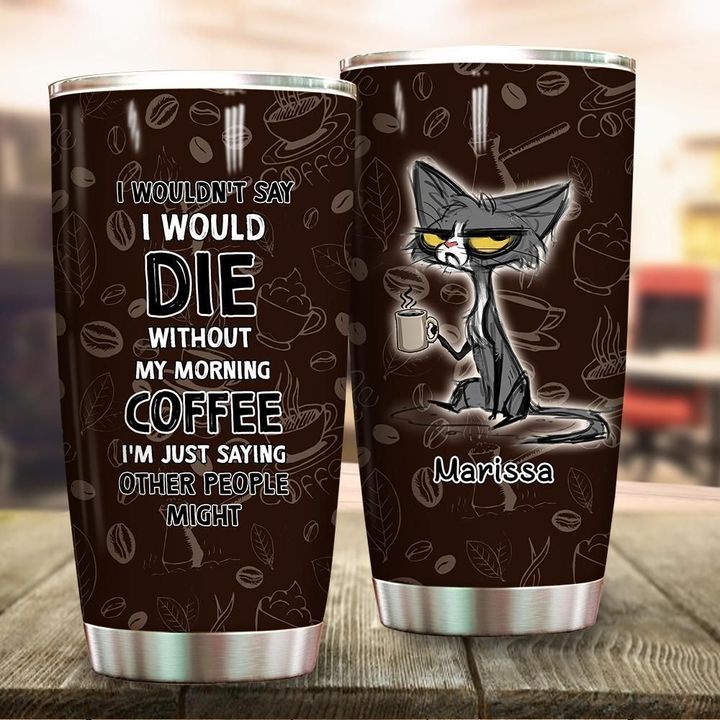 Personalized  Cat Coffee XL1203355CL Tumbler