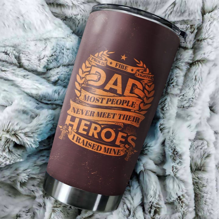 Personalized  Firefighter Dad Custom XL1203447CL Tumbler