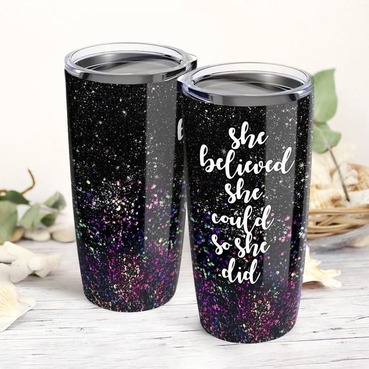 Personalized  She Could So She Did XL1203162CL Tumbler