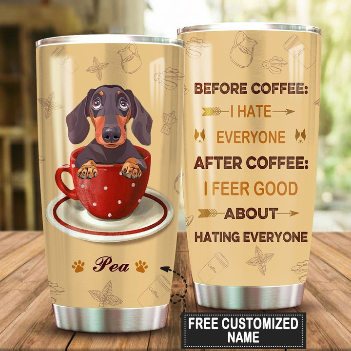 Personalized Dachshund NC3012223CL Tumbler