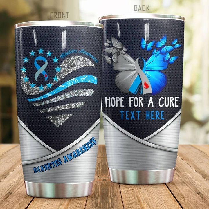Personalized Diabetes Awareness Hope For A Cure YQ2002127CL Tumbler