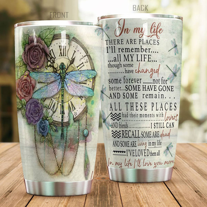 Personalized Dragonfly In My Life YQ2202626CL Tumbler