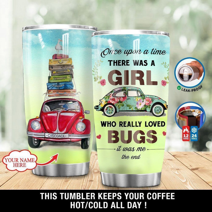 Personalized Once Upon A Time Girl Loved Bugs XA1901217CL Tumbler