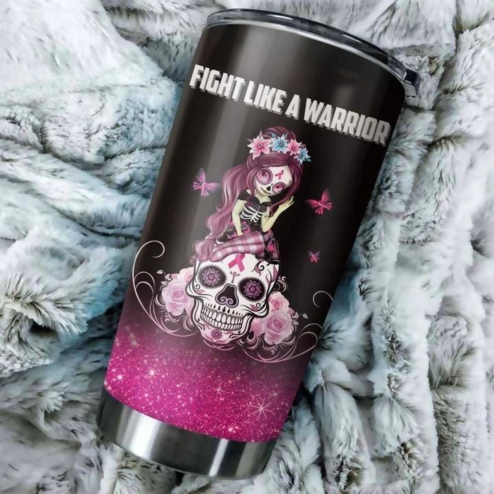 Personalized Breast Cancer YU2602291CL Tumbler