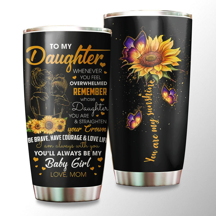 Personalized Sunflower Daughter XA1201451CL Tumbler