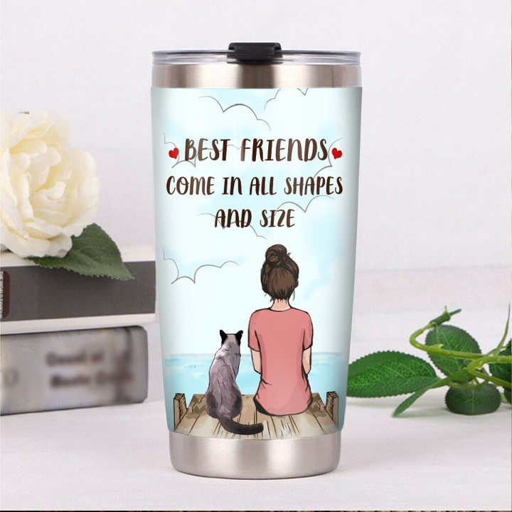 Personalized Siamese Cat Best Friends Come In All Shapes And Size YQ2202047CL Tumbler