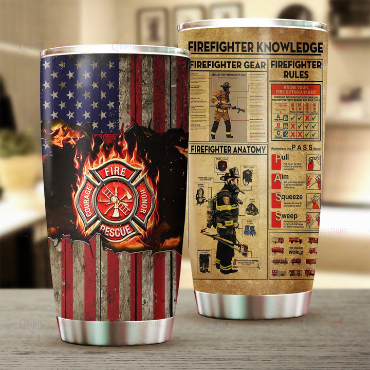 Personalized Firefighter YW0501284CL Tumbler