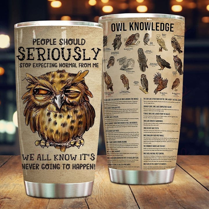 Personalized Owl Knowledge XA2201055CL Tumbler