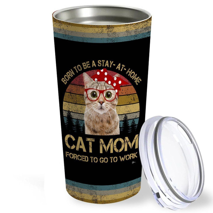 Personalized Cat Mom Vintage YU2801353CL Tumbler