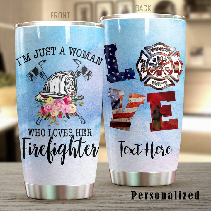 Personalized Fire Fighter American Firefighter YQ0502530CL Tumbler